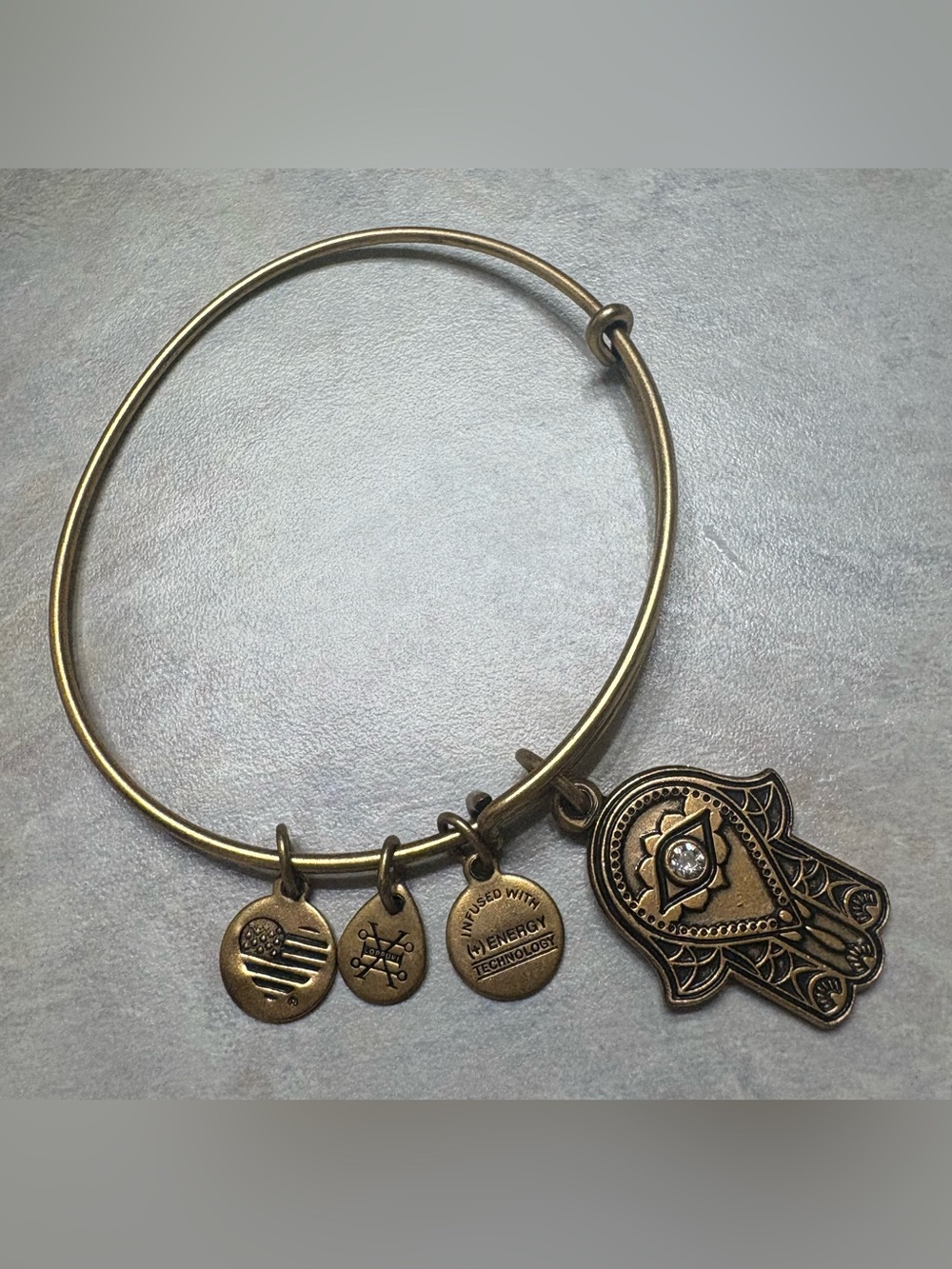 Alex and Ani gold tone bracelet